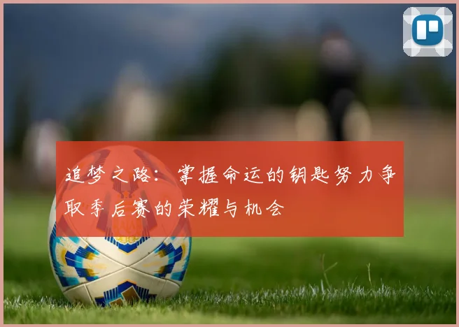 追梦之路：掌握命运的钥匙努力争取季后赛的荣耀与机会
